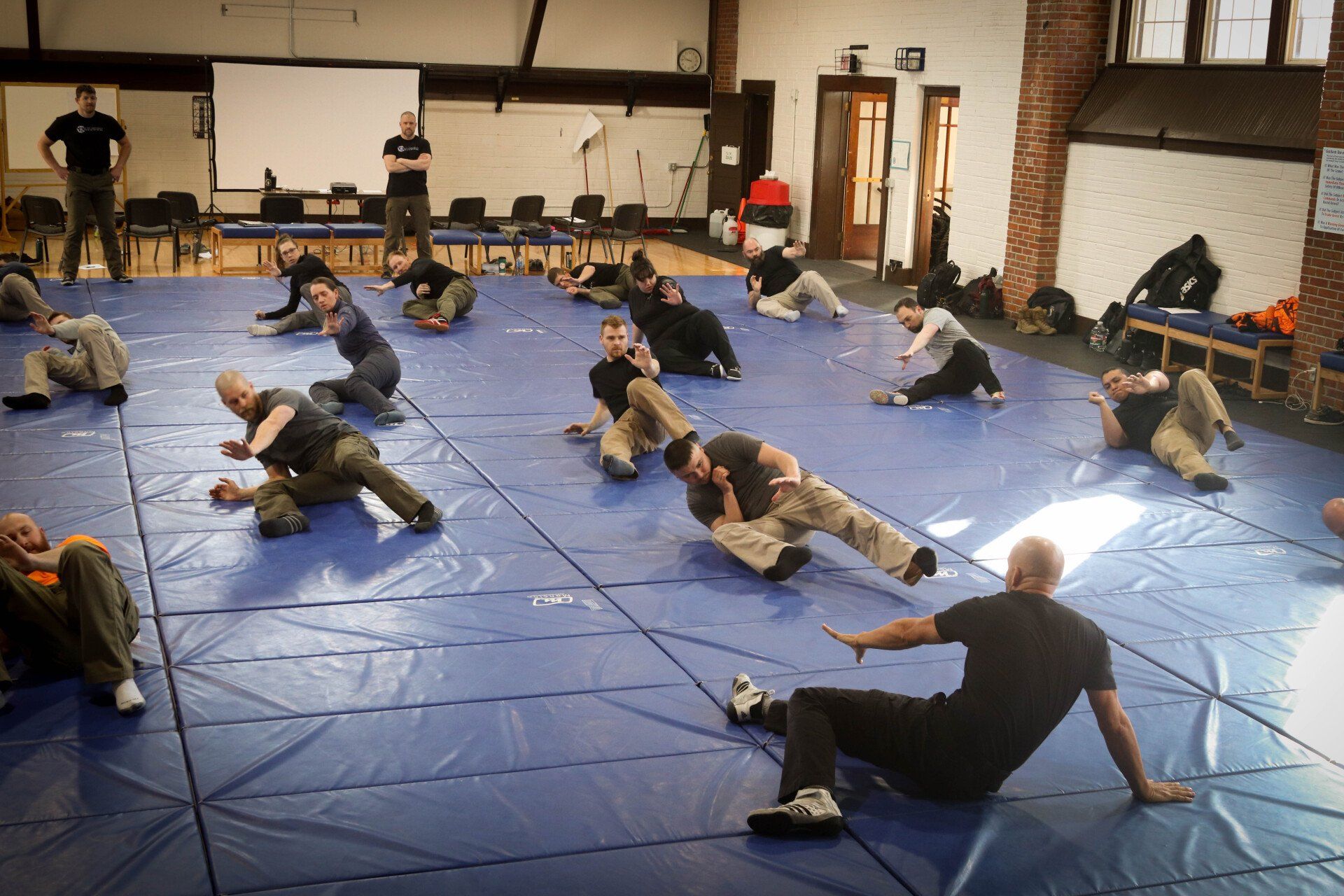 ground tactics training on mats