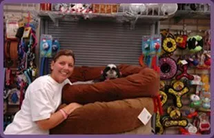 Happy Woman With A Dog | Brookline, MA | No Bones About It