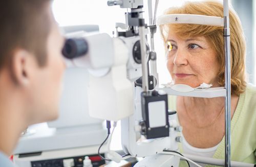 A Woman Is Getting Her Eyes Examined By An Ophthalmologist - Cheyenne, WY - Family Vision Center