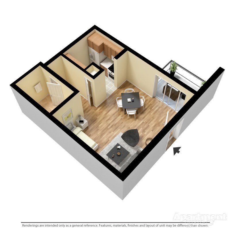 Studio 3D Floor Plan