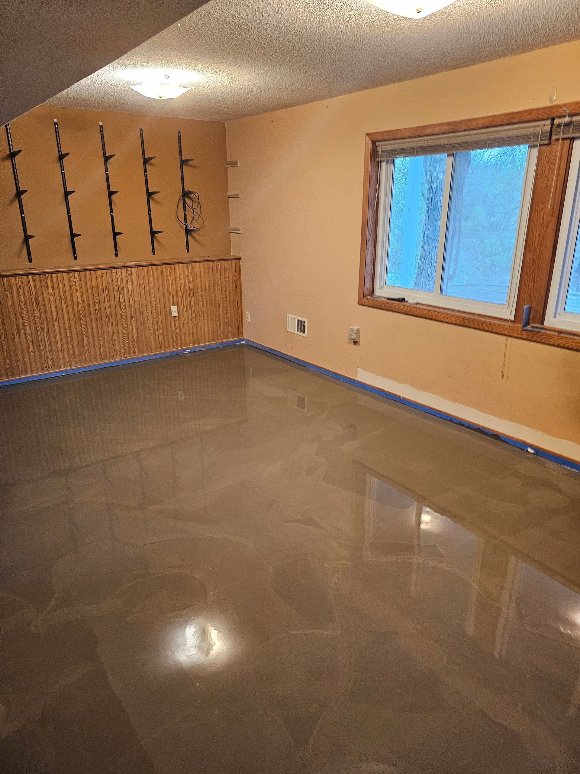 new concrete floor