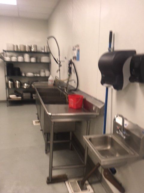 finished commercial kitchen