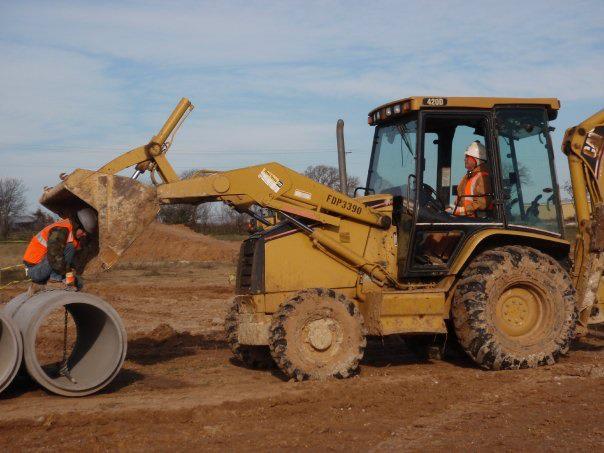 man in tractor