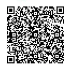 Um código qr preto e branco em um fundo branco.
