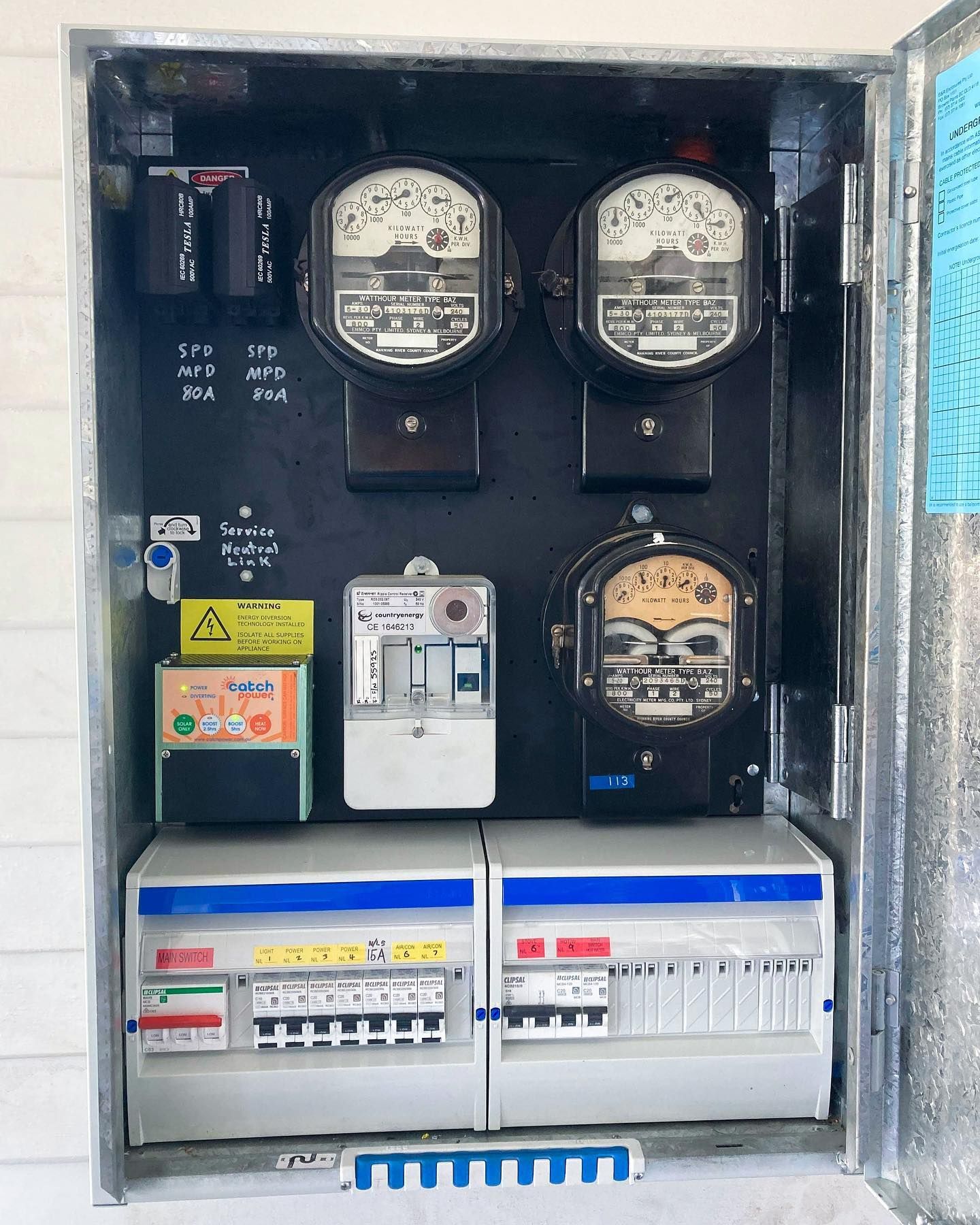 A Box With a Lot of Electrical Equipment Inside — J T Walker Electrical In Taree, NSW