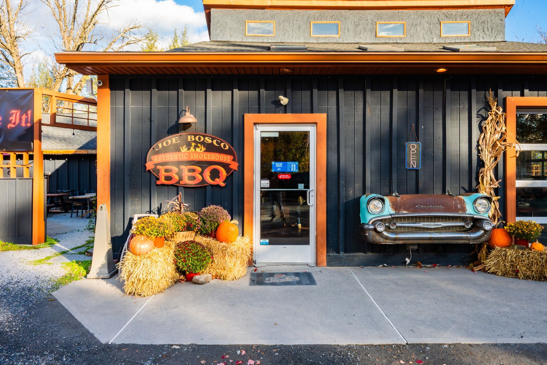 Exterior of a Joe Bosco BBQ