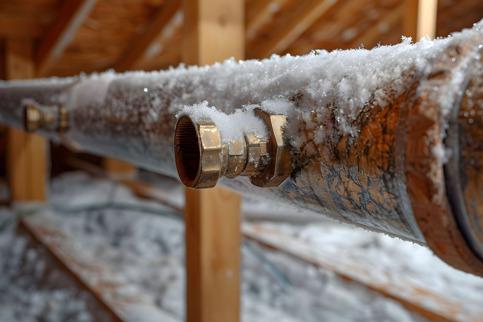 frost in attic in Kalamazoo
