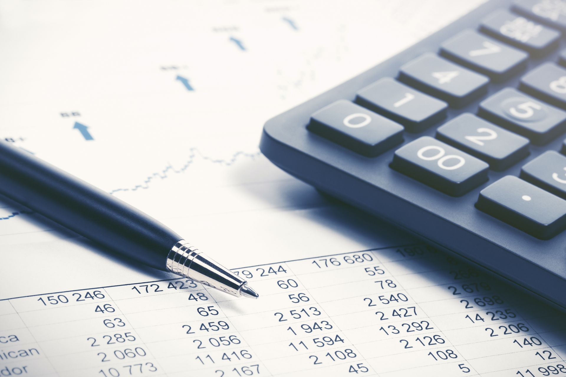 business financials and calculator