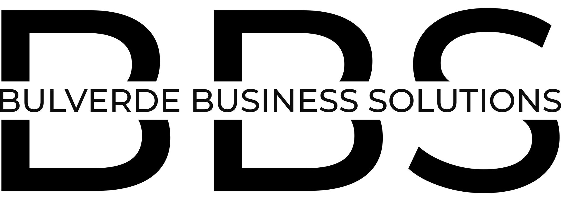 A black and white logo for bulverde business solutions