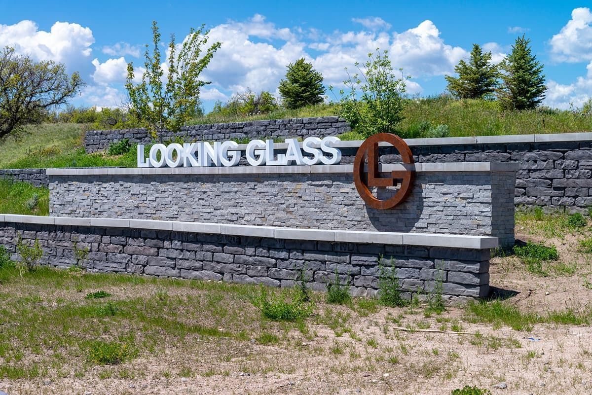 Stone community monument sign for 