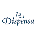 Logo per La Dispensa in carattere verde acqua scuro.