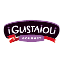 Logo per i Gustaioli Gourmet, caratterizzato da un ovale viola con testo bianco e accenti rossi.