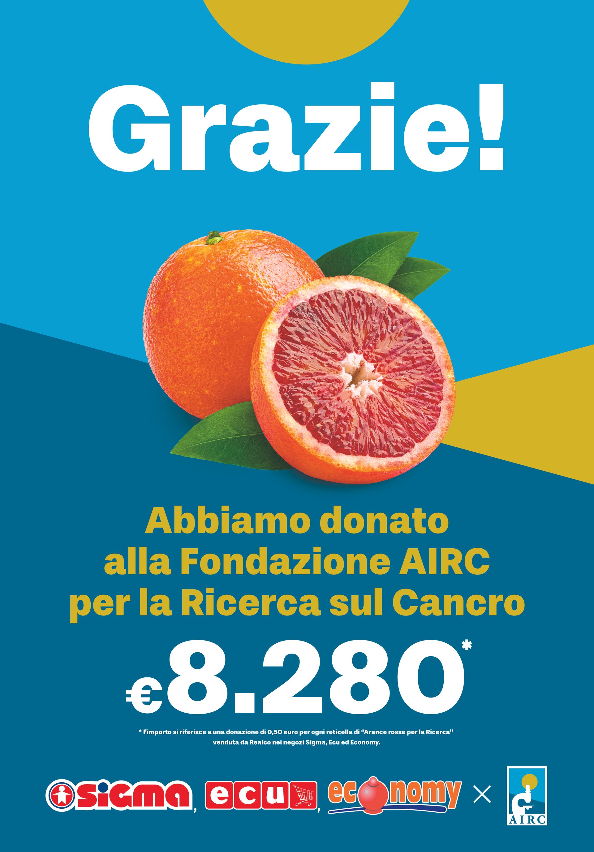 Donazione AIRC arance