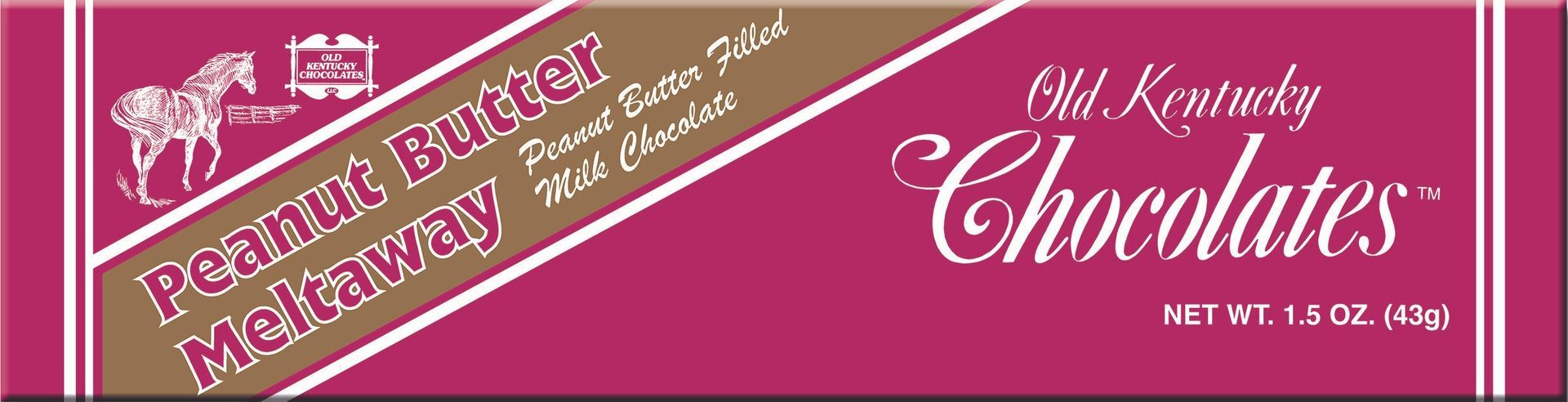 Pink and brown chocolate bar packaging with