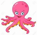 a pink octopus