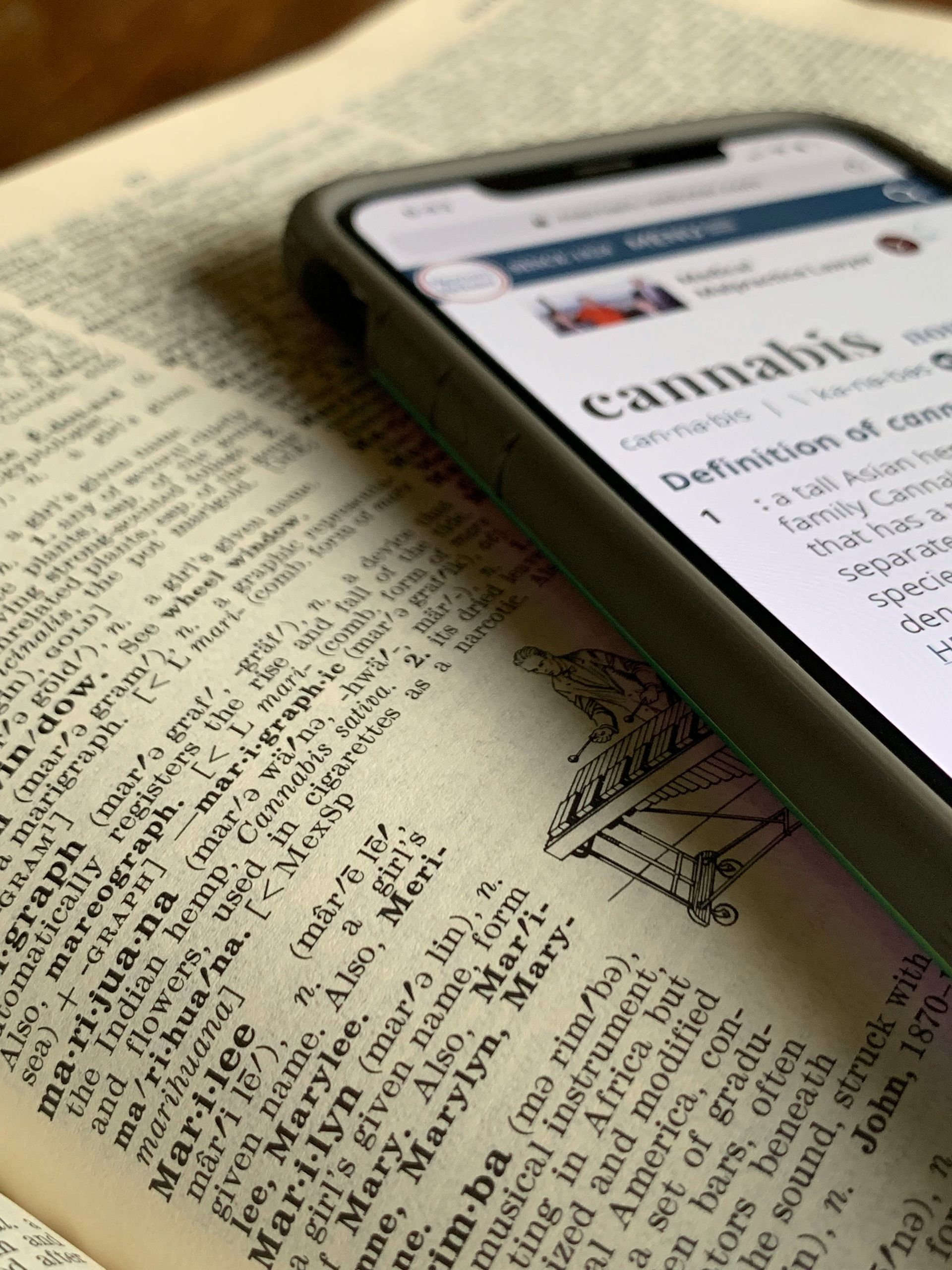 A dictionary page showing 