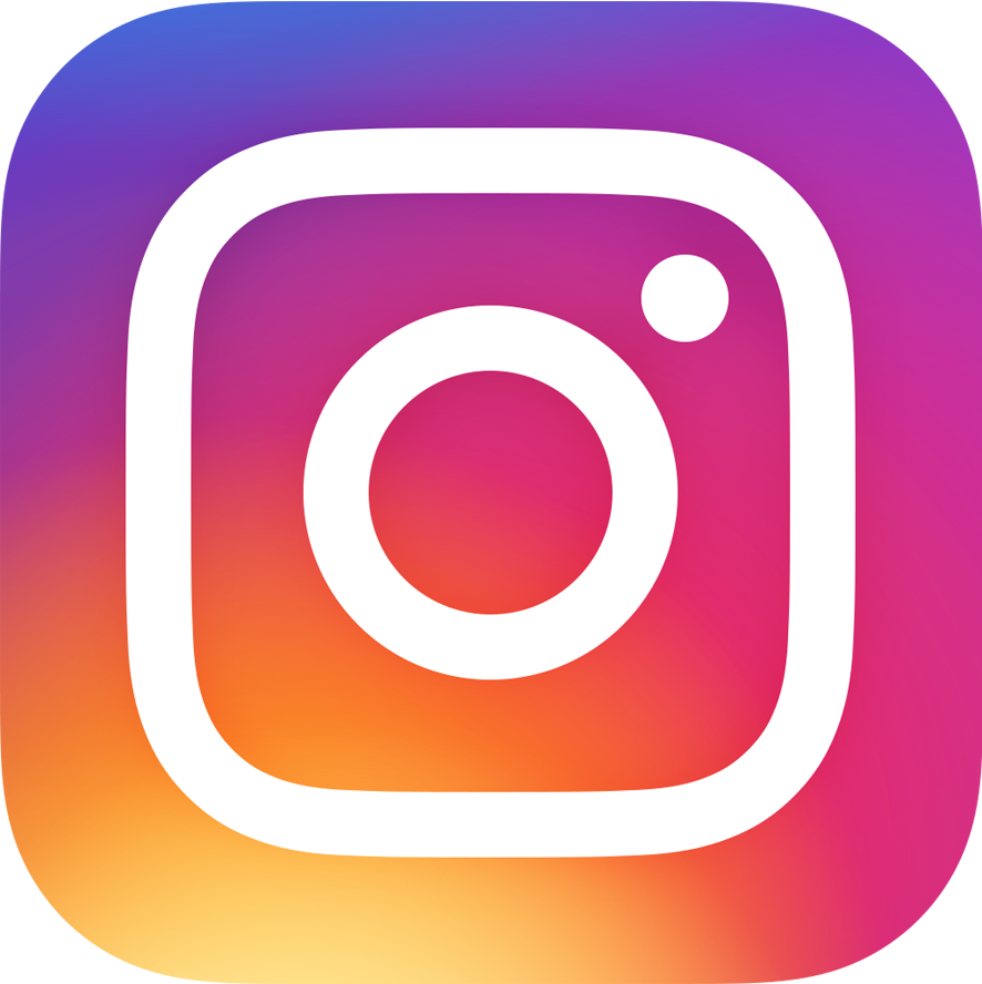 Instagram app icon with a gradient background and a white camera outline.
