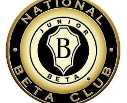 The logo for the national beta club is a shield with a letter b inside of it.