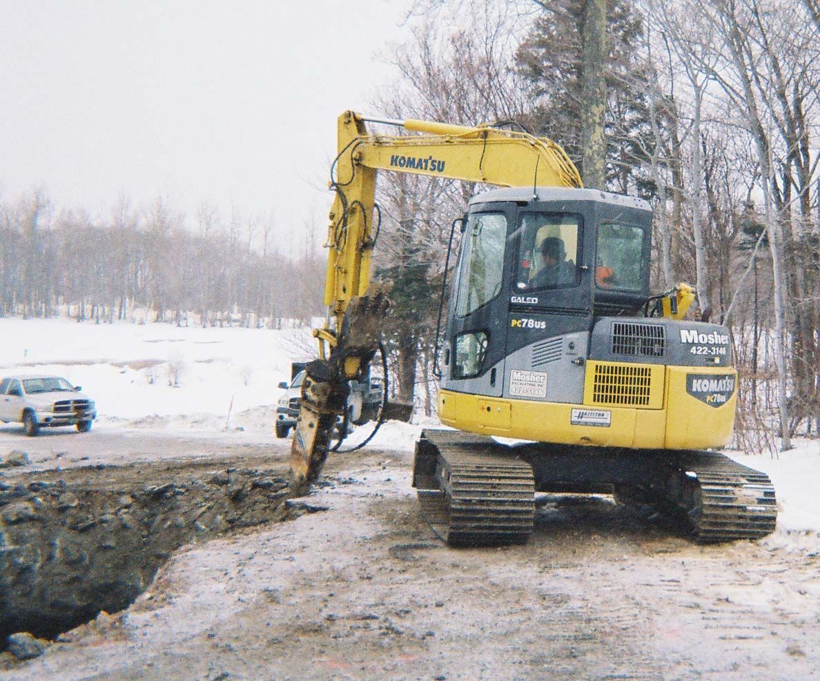 excavating services in snow