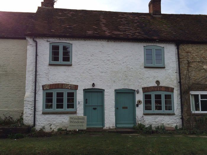 front on double house