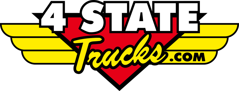 A logo for a company called 4 state trucks