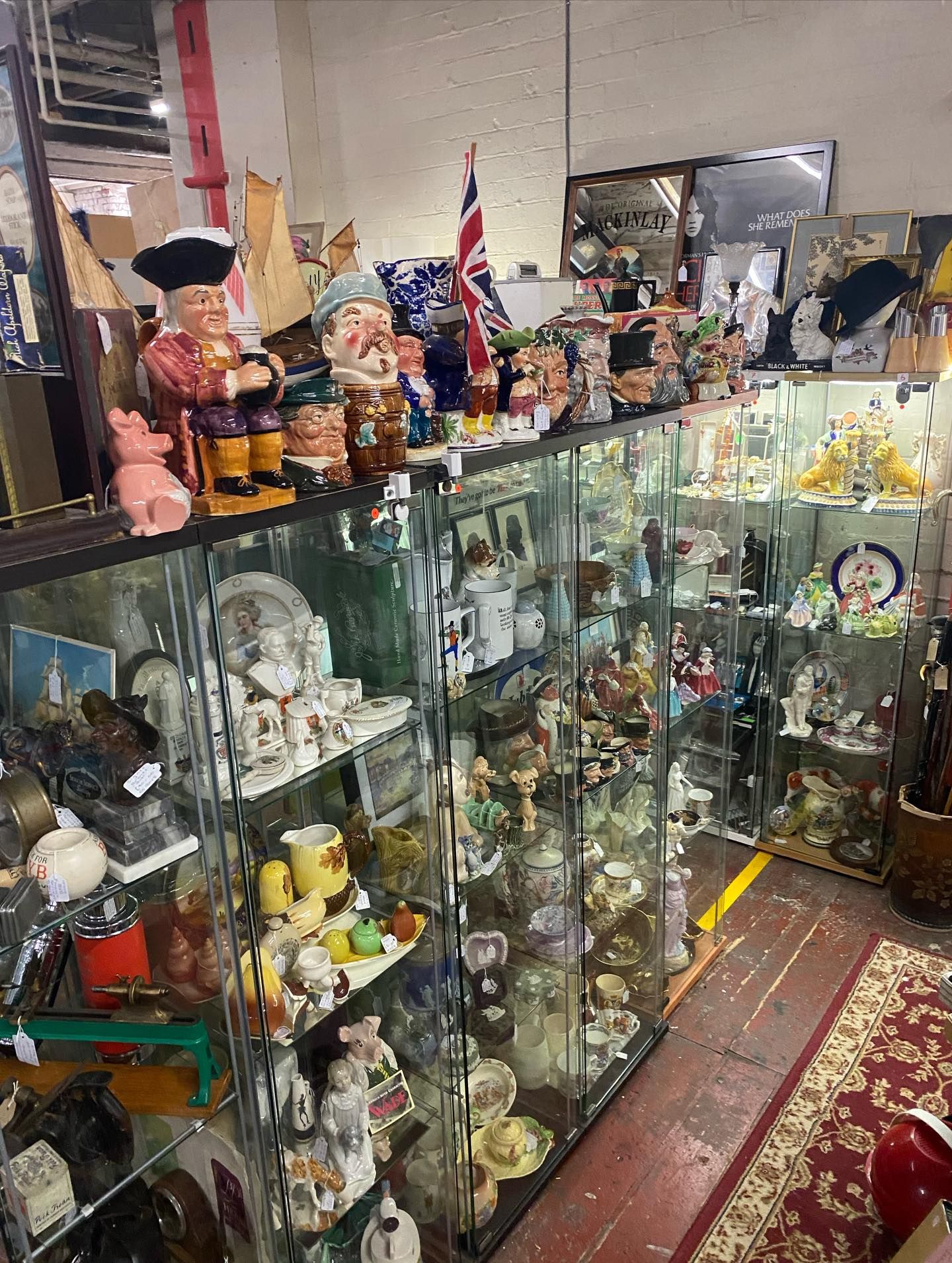 Image of cabinets at our antiques centre which is located in Morley, Leeds and is open 7 days a week 10am til 4pm