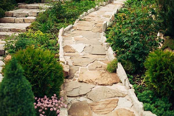 Stone Walkway — Aurora, OR — Aspen Lawn & Sprinklers Inc.