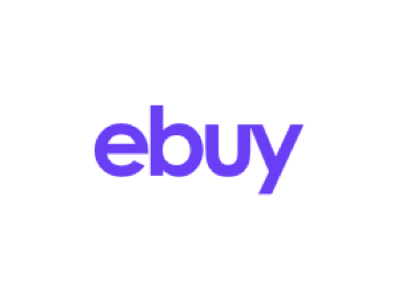 Ebuy logo in purple text on a white background.