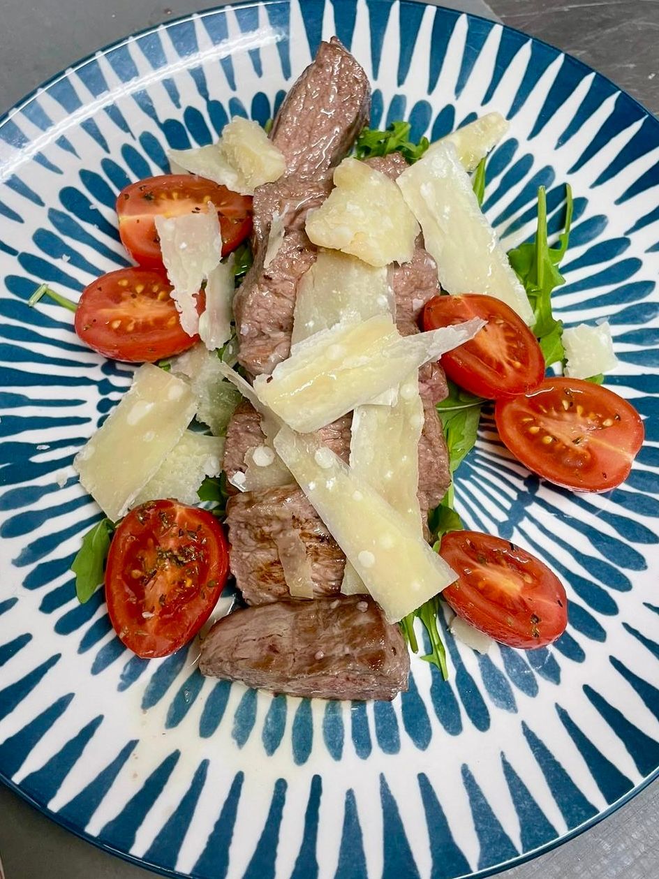 tagliata grana e pomodorini
