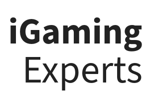 A black and white logo for igaming experts