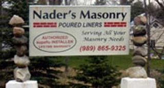 Company Signage — St. Charles, MI — Nader's Masonry, Inc.