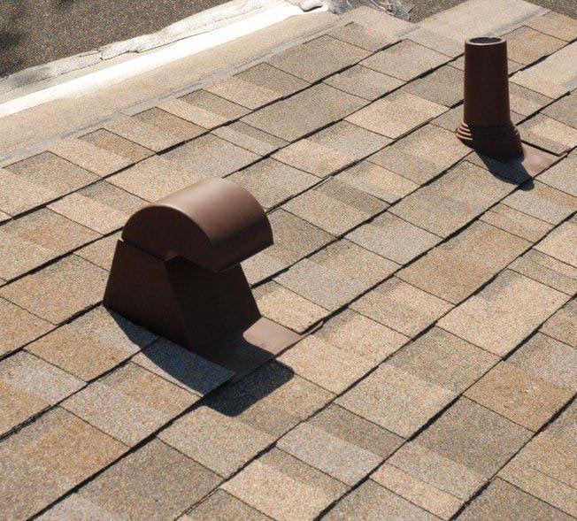 vent roof brown