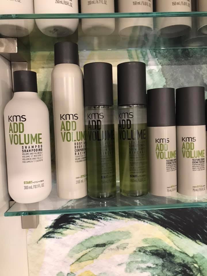 hair products on shelf