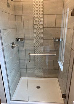 Glass Services — Shower Room With Glass Door in Portales, NM