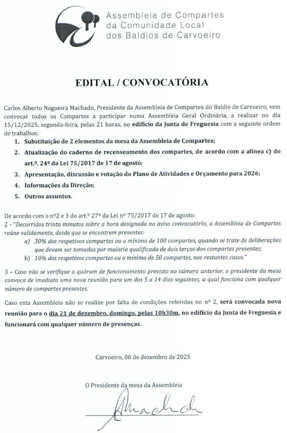 Edital / Convocatória