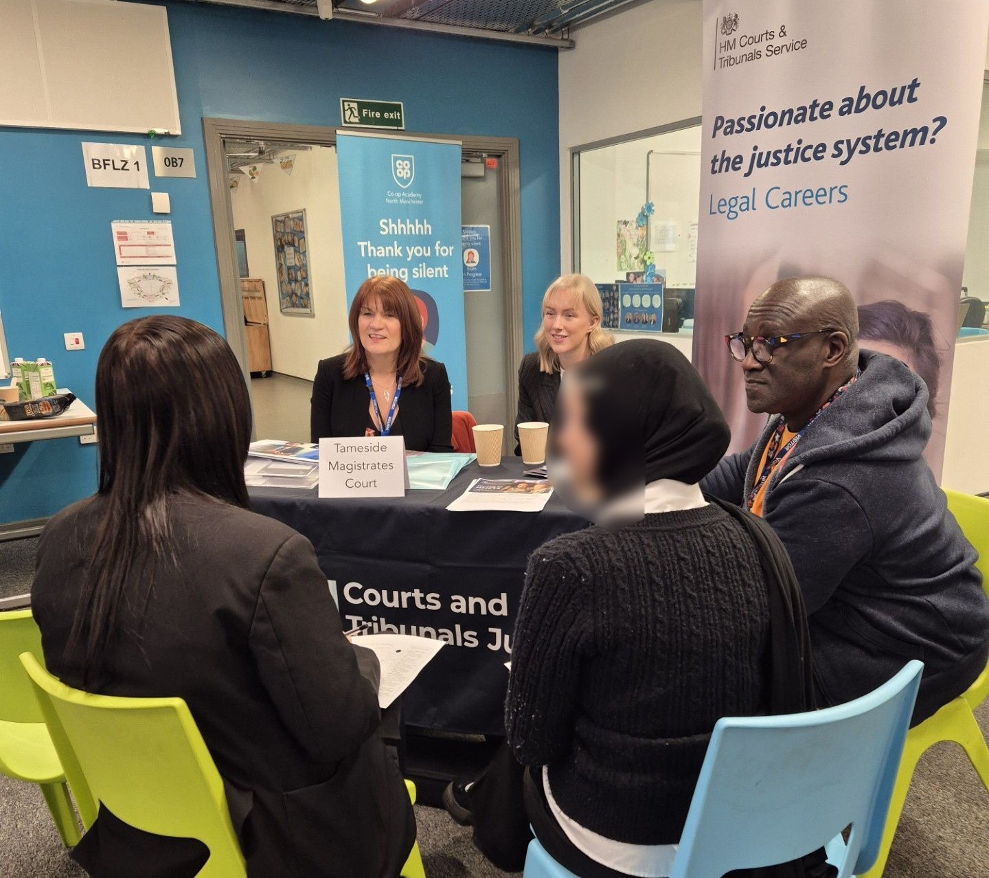 Co-Op Academy North Manchester Year 10 careers day in progress