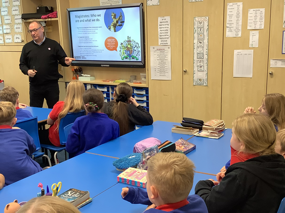 Picture of children during presentation