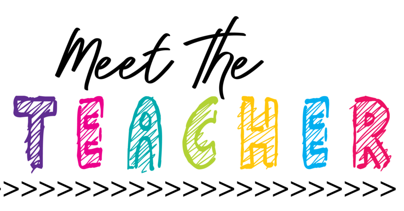 A poster advertising a meet the teacher event