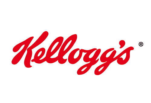 Kellogg's logo in red cursive script with a registered trademark symbol on a white background.