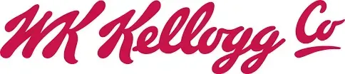 WK Kellogg Co logo in maroon cursive.