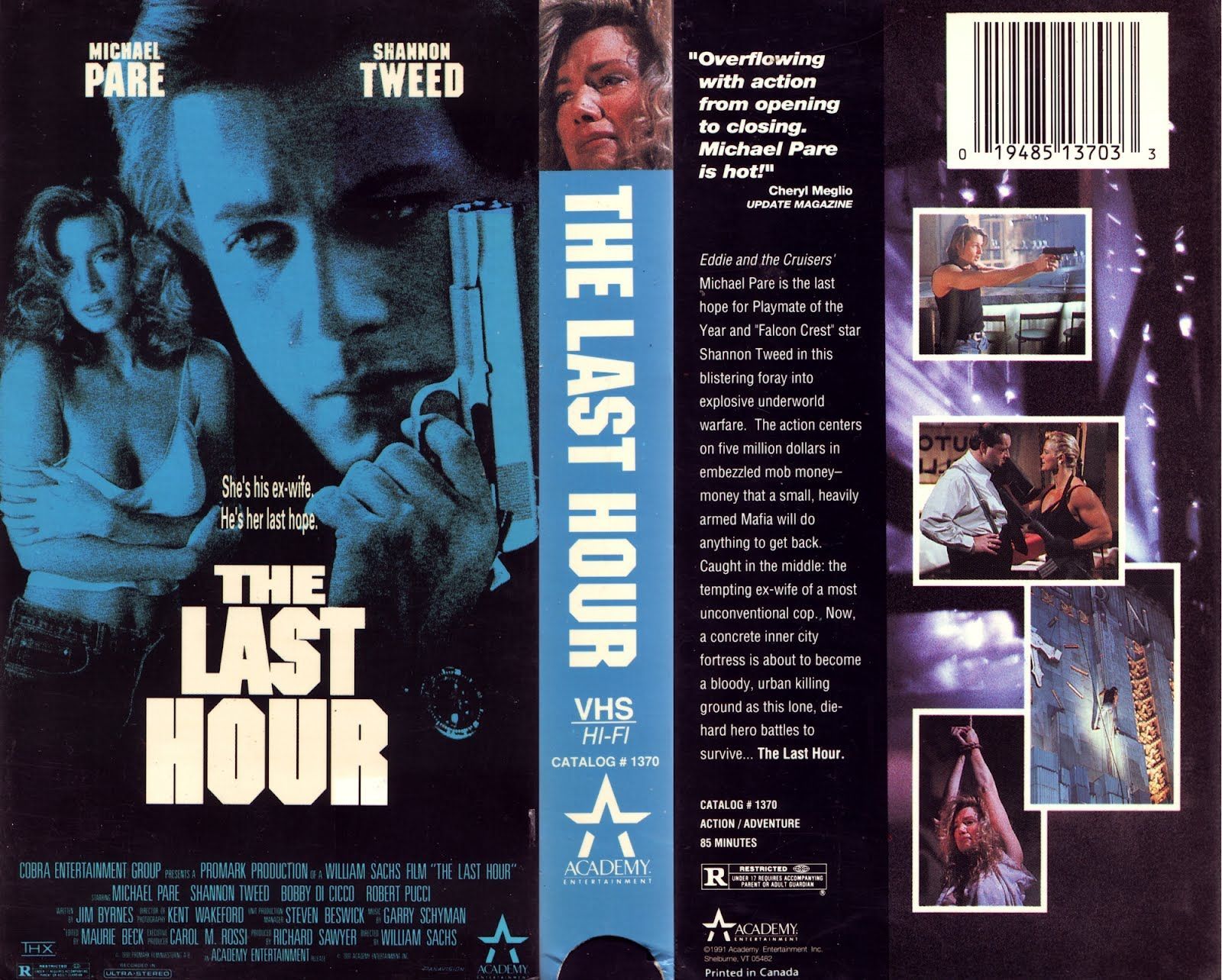 A vhs tape of a movie called the last hour
