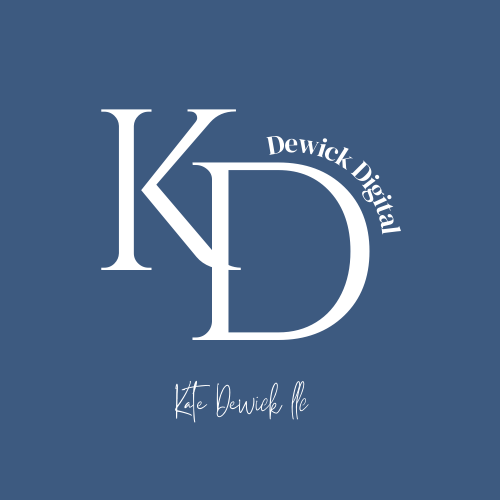 Logo for Dewick Digital: white 