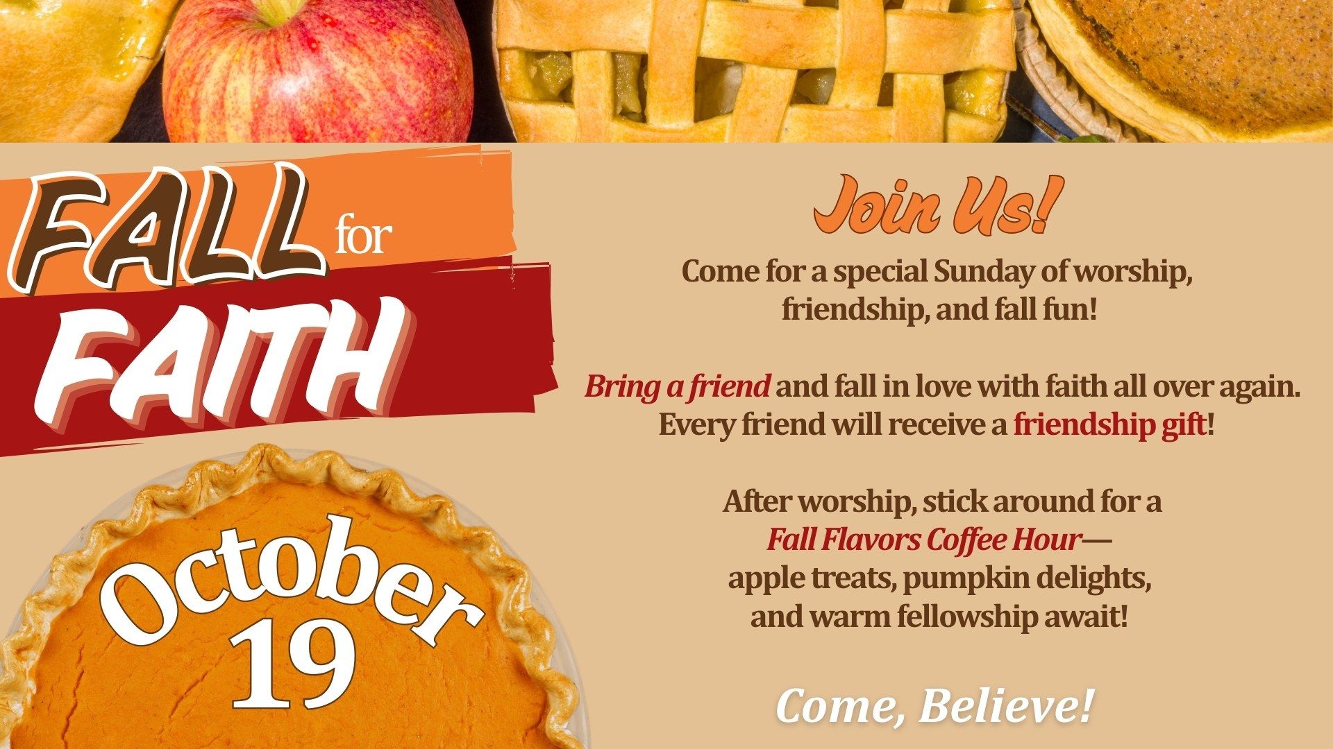 Fall for Faith Sunday