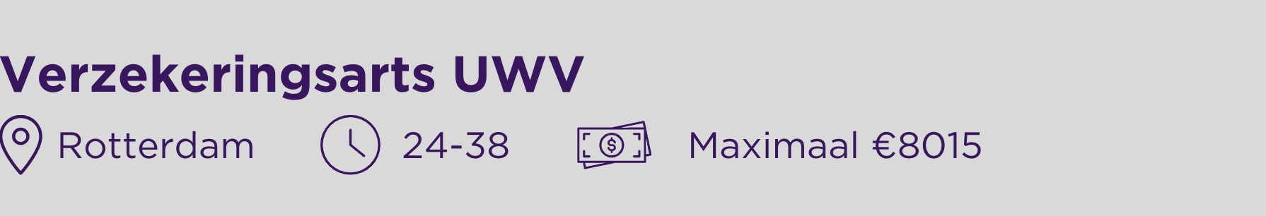 Vacature Verzekeringsarts UWV Rotterdam