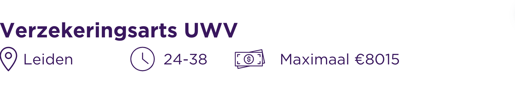 Vacature Verzekeringsarts UWV Leiden