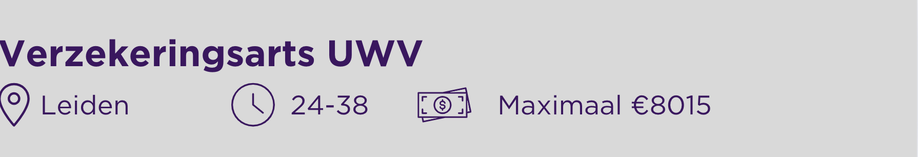 Vacature Verzekeringsarts UWV Leiden