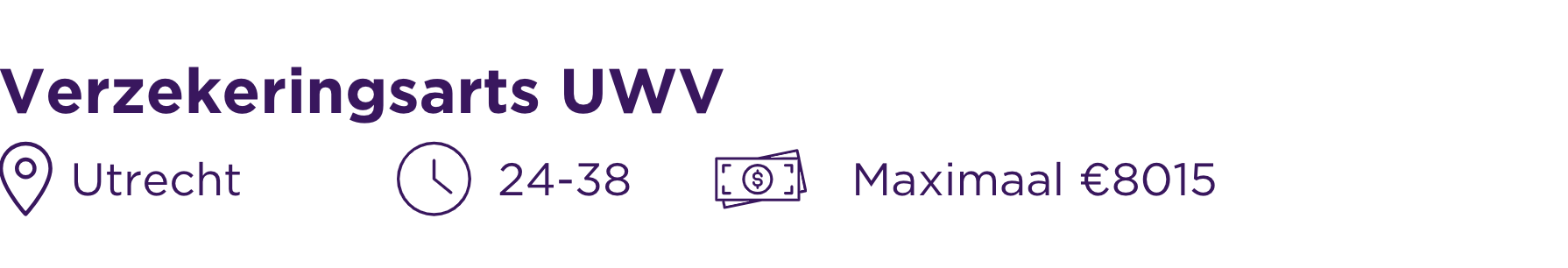 Vacature Verzekeringsarts UWV Utrecht