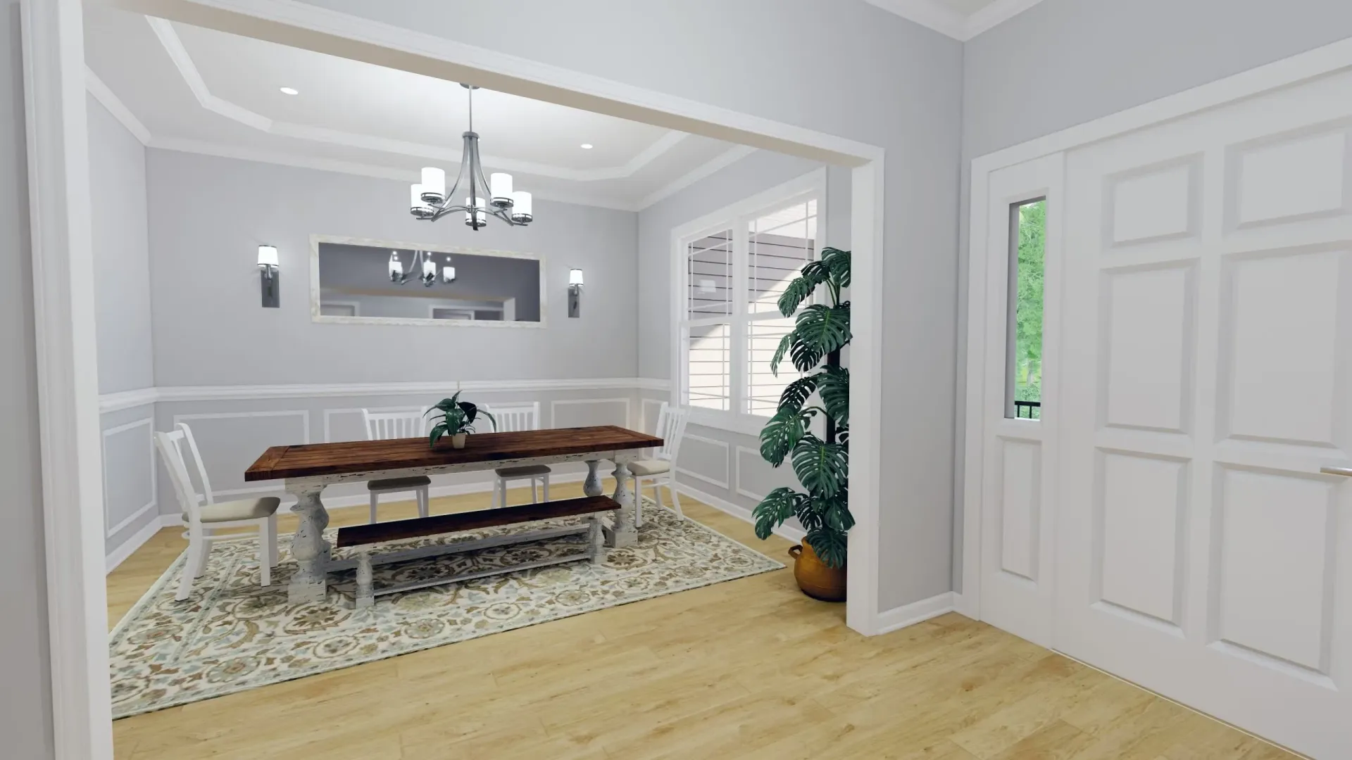 Formal dining room in Cape Charles