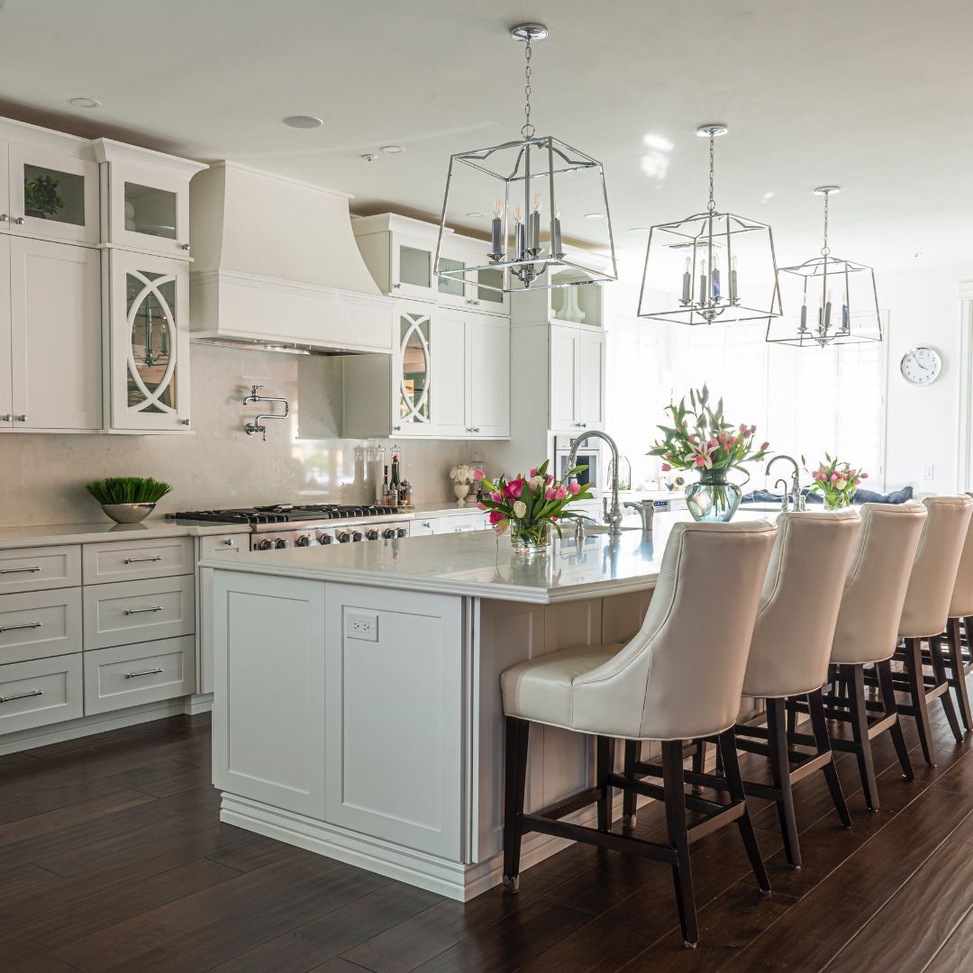 Kitchen island with seating in Hampton Roads