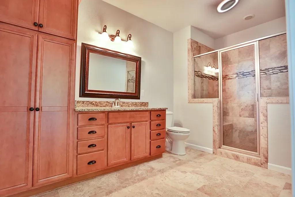 Before bathroom remodel in Chesapeake VA